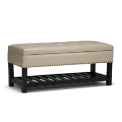 Riley Storage Ottoman Bench Faux Leather - WyndenHall -DreamNest Store GUEST e1918b63 0cef 41b6 b832 60f7e0620f6a