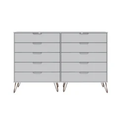 Rockefeller 10 Drawer Double Tall Dresser - Manhattan Comfort -DreamNest Store GUEST e1d71833 819c 4d58 aa31 4d38147b26e4