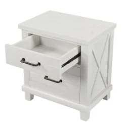 Organnice Wood 2-Drawer Nightstand