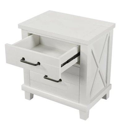 Organnice Wood 2-Drawer Nightstand 1 Organnice Wood 2-Drawer Nightstand