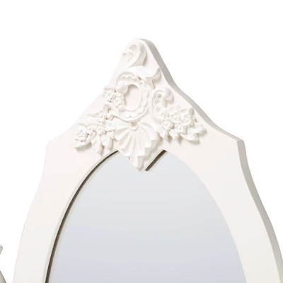 2pc Macsen Wood Vanity Set With Adjustable Mirror White - Baxton Studio 5 2pc Macsen Wood Vanity Set With Adjustable Mirror White - Baxton Studio - Image 5