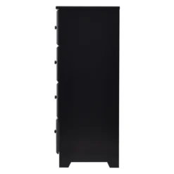 Better Home Products Isabela Solid Pine Wood 4 Drawer Chest Dresser In Black -DreamNest Store GUEST e319ded0 c436 49d0 8ee3 4ed201ccea68