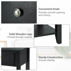 Costway Nightstand Beside Table Chest Sofa Table End Table Accent Table White 19 Costway Nightstand Beside Table Chest Sofa Table End Table Accent Table White -DreamNest Store GUEST e38d9594 9504 4579 b6f0 9f6a7ade282e