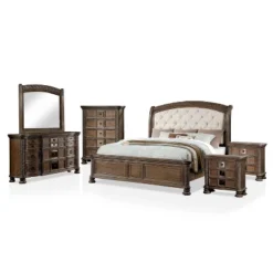 6pc Lellen Bedroom Set Beige/Rustic Natural Tone - HOMES: Inside + Out 34 6pc Lellen Bedroom Set Beige/Rustic Natural Tone - HOMES: Inside + Out -DreamNest Store GUEST e399fb03 4694 4d17 a9dd 4cbb64bf211b