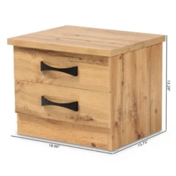 Colburn Wood 2 Drawer Nightstand Oak Brown - Baxton Studio 10 Colburn Wood 2 Drawer Nightstand Oak Brown - Baxton Studio -DreamNest Store GUEST e39b1837 3b57 4837 9f86 302797f6a3f8