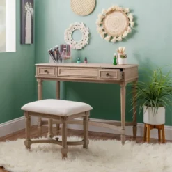 Cyndi Wash Vanity Gray - Linon -DreamNest Store GUEST e406641a 0251 438c a377 0447cb5b7dd2