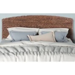 King Estern Banana Leaf Panel Headboard Dark Brown - Summerland Home -DreamNest Store GUEST e42f3e08 7f0e 4ef0 9b2c b9758415be21