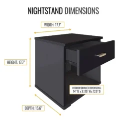 Noah Single Drawer Nightstand - Eco Dream -DreamNest Store GUEST e4bc392e d12d 4e8f a3f4 9e8c361af0b3