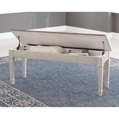 Skempton Storage Bench Two-Tone - Signature Design By Ashley 3 Skempton Storage Bench Two-Tone - Signature Design By Ashley - Image 3
