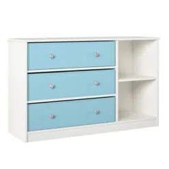 Elannie Avenue Wide Dresser With 3 Fabric Bins - Room & Joy