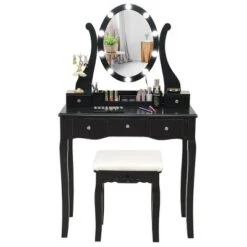 Costway Vanity Table Set W/10 Light Bulbs And Touch Switch Makeup Dressing Table -DreamNest Store GUEST e5676b7b ab6f 4794 9efe 4cfabc1f7b0c