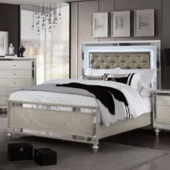 2pc La Mesa Bed And Chest Set Silver - HOMES: Inside + Out -DreamNest Store GUEST e5ae3f3e dc54 4393 97c0 d507d8c65e38