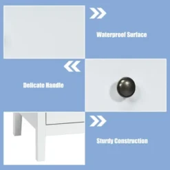 Costway Nightstand Beside End Side Table Accent Table Organizer W/3 Drawers White 17 Costway Nightstand Beside End Side Table Accent Table Organizer W/3 Drawers White -DreamNest Store GUEST e5b45f44 a733 459d b782 14178aa1fc4a