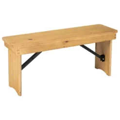 Flash Furniture HERCULES Series 40" X 12" Solid Pine Folding Farm Bench 29 Flash Furniture HERCULES Series 40" X 12" Solid Pine Folding Farm Bench -DreamNest Store GUEST e7056c52 9803 45da af39 19b858545cf9 2