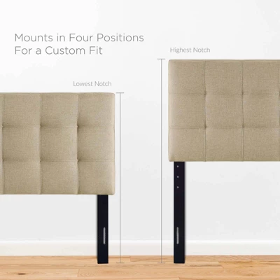 Lily Upholstered Fabric Headboard - Modway 4 Lily Upholstered Fabric Headboard - Modway - Image 4