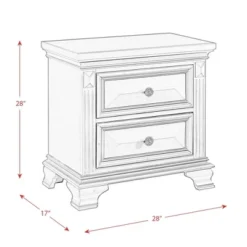 Trent 2 Drawer Nightstand Gray - Picket House Furnishings -DreamNest Store GUEST e8b4619e 2740 492f 80a4 59a66b741889