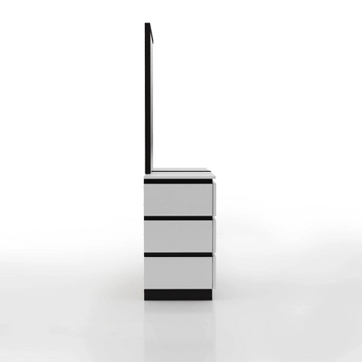 Pape Contemporary 6 Drawer Dresser With Mirror White/Metallic Gray - MiBasics 5 Pape Contemporary 6 Drawer Dresser With Mirror White/Metallic Gray - MiBasics - Image 5