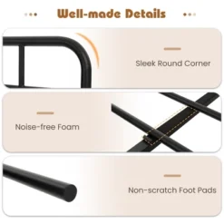 Costway Metal Platform Bed Frame Industrial Headboard Mattress Foundation 17 Costway Metal Platform Bed Frame Industrial Headboard Mattress Foundation -DreamNest Store GUEST e9bbb161 1f80 4eb2 a1c9 cc77c4856459