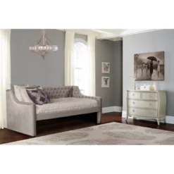 Twin Jaylen Upholstered Daybed Silver Fabric - Hillsdale Furniture -DreamNest Store GUEST ea857c9c ba8a 4cbe a61c edfd2eaf9036