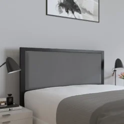 Merrick Lane Headboard Upholstered Headboard With Metal Frame And Adjustable Rail Slots -DreamNest Store GUEST ebedfe1b 5c5a 46c7 960f ac81d8a055fa