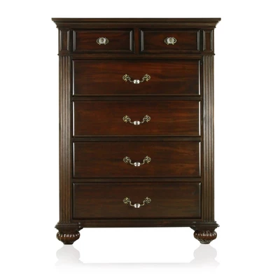 3pc California King Pennings Traditional Bed Set And Nightstand With Chest Dark Walnut - HOMES: Inside + Out 13 3pc California King Pennings Traditional Bed Set And Nightstand With Chest Dark Walnut - HOMES: Inside + Out - Image 13