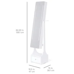 Best Choice Products Full Length LED Mirrored Jewelry Storage Organizer Cabinet W/ Interior & Exterior Lights -DreamNest Store GUEST ed52fe78 d37b 449a 96a1 5709671c3fe3