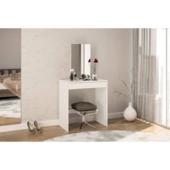 Kansas Vanity With Mirror White - Polifurniture -DreamNest Store GUEST ee36396d 35a1 4383 ab6c 966bc6cfc478