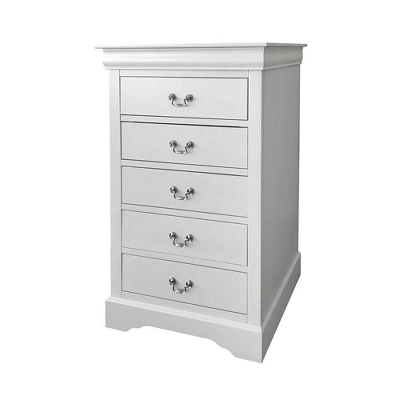32" Louis Philippe III Chest White - Acme Furniture 2 32" Louis Philippe III Chest White - Acme Furniture - Image 2