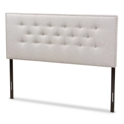 Windsor Modern And Contemporary Fabric Upholstered Headboard Beige - Baxton Studio 7 Windsor Modern And Contemporary Fabric Upholstered Headboard Beige - Baxton Studio - Image 7