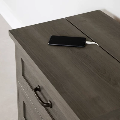 Harma End Table Gray Maple - South Shore 4 Harma End Table Gray Maple - South Shore - Image 4