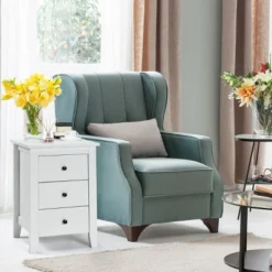 2PCS Nightstand End Beside Table Drawers Modern Storage Bedroom Furniture White 10 2PCS Nightstand End Beside Table Drawers Modern Storage Bedroom Furniture White -DreamNest Store GUEST f03570a9 59c2 4181 b706 56c8032ac016