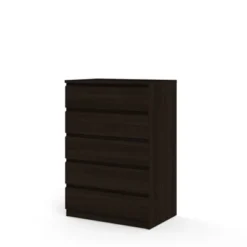 Wood Scottsdale 5 Drawer Chest In Coffee Brown-Tvilum -DreamNest Store GUEST f080ac3a 386a 4a5c 90d5 93ea201f0690