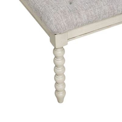 Beckett Tufted Accent Bench Light Gray/Natural - Madison Park Signature 5 Beckett Tufted Accent Bench Light Gray/Natural - Madison Park Signature - Image 5