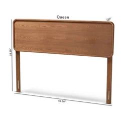 Mailene Walnut Finished Wood Headboard - Baxton Studio