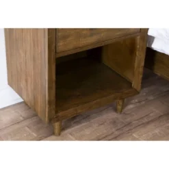 6pc Aurora Mid-Century Brown Bedroom Set With Upholstered Bed - Abbyson Living -DreamNest Store GUEST f13be6e3 adcb 4dff af16 0e9af2ab2278