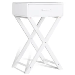 Costway Nightstand X-Shape Drawer Accent Side End Table Modern Home Furniture White 15 Costway Nightstand X-Shape Drawer Accent Side End Table Modern Home Furniture White -DreamNest Store GUEST f21de28c 6940 42cb aed2 133a7f27b776