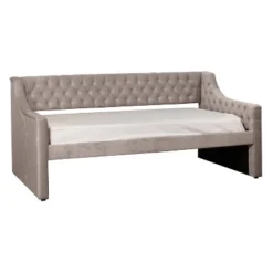Twin Jaylen Upholstered Daybed Silver Fabric - Hillsdale Furniture -DreamNest Store GUEST f25dddea 2d96 4be3 934d 774fc700e204
