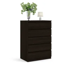 Wood Scottsdale 5 Drawer Chest In Coffee Brown-Tvilum -DreamNest Store GUEST f2caf3ff ab31 422e 9796 33aa393d7f98