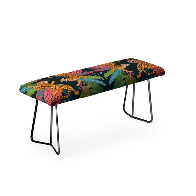 Avenie Jungle Cats Bench - Deny Designs 2 Avenie Jungle Cats Bench - Deny Designs - Image 2