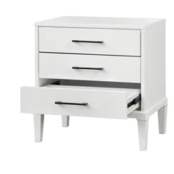 Sussex 3 Drawer Nightstand White - Lifestorey -DreamNest Store GUEST f36e2115 11d7 4f72 bdab 82367828a63e