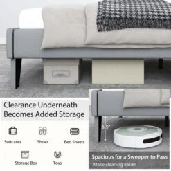 Costway Full/Qween/Twin Size Upholstered Platform Bed Frame Velvet Headboard Mattress Foundation -DreamNest Store GUEST f43bc09d 5d54 4a9b 9376 7074eda88f59