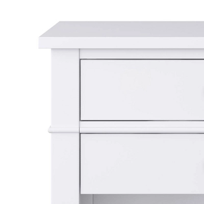 24" Sterling Solid Wood Nightstand White - WyndenHall 2 24" Sterling Solid Wood Nightstand White - WyndenHall - Image 2