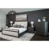 4pc Cindi Sleigh Bedroom Set Gray - Abbyson Living