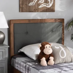 Abner Fabric Upholstered Wood Headboard - Baxton Studio -DreamNest Store GUEST f4d2591f 0231 4f1b b298 f3663e26728b