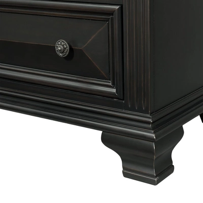 7 Drawer Trent Dresser With Mirror Set Antique Black - Picket House Furnishings 6 7 Drawer Trent Dresser With Mirror Set Antique Black - Picket House Furnishings - Image 6