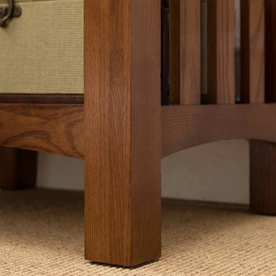 Medium Oak Nightstand - Leick Home 6 Medium Oak Nightstand - Leick Home - Image 6