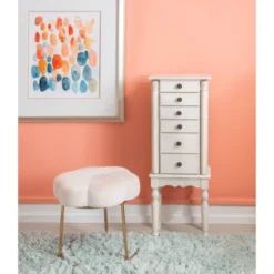 Obrecht Jewelry Armoire Off White - Powell Company -DreamNest Store GUEST f535e963 e5c3 4492 ba09 386a16d155fd