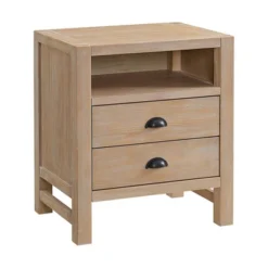 5pc Arden Wood Bedroom Set With Two 2 Drawer Nightstands Light Driftwood - Alaterre Furniture -DreamNest Store GUEST f5843c4e dda1 43c5 8c8e bc1e9433c831