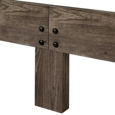 3pc Jacobi Bed With 2 Nightstands Gray - HOMES: Inside + Out 2 3pc Jacobi Bed With 2 Nightstands Gray - HOMES: Inside + Out - Image 2