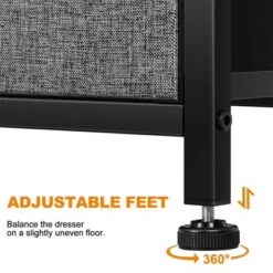 REAHOME 9 Drawer Steel Frame Bedroom Storage Organizer Chest Dresser With Waterproof Top, Adjustable Feet, And Wall Safety Attachment -DreamNest Store GUEST f6e37070 0562 47de 8cba 528dd9fd8e2b